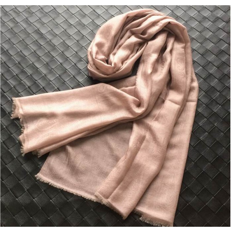 Pure Cashmere Scarves Beige Printed Women Fashional Winter Scarf